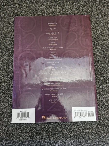 Top Hits Of 2012 Sheet Music Carousel 2