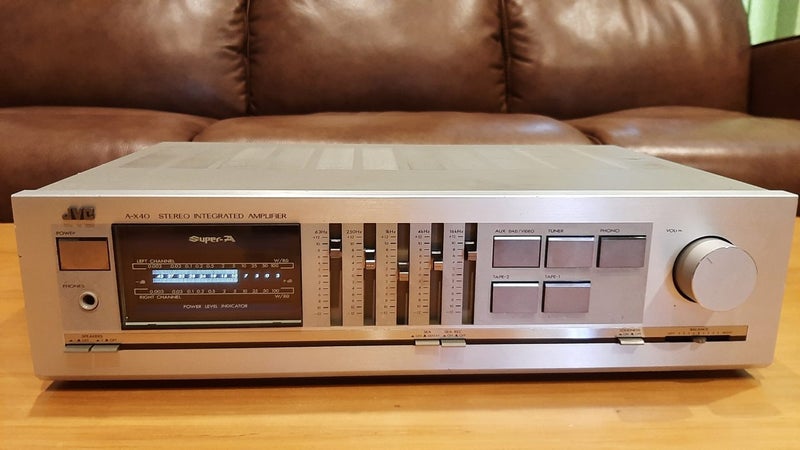 Serviced Vintage JVC A-X40 Super A 60W Integrated Amplifier, Power Meters SEA EQ Carousel 1