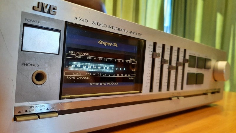 Serviced Vintage JVC A-X40 Super A 60W Integrated Amplifier, Power Meters SEA EQ Carousel 2