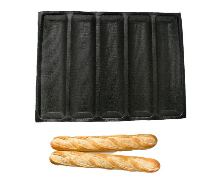 Silicone Perforated Baking Forms Sandwich Mold French Baguette Bread Pan Fo Carousel 1