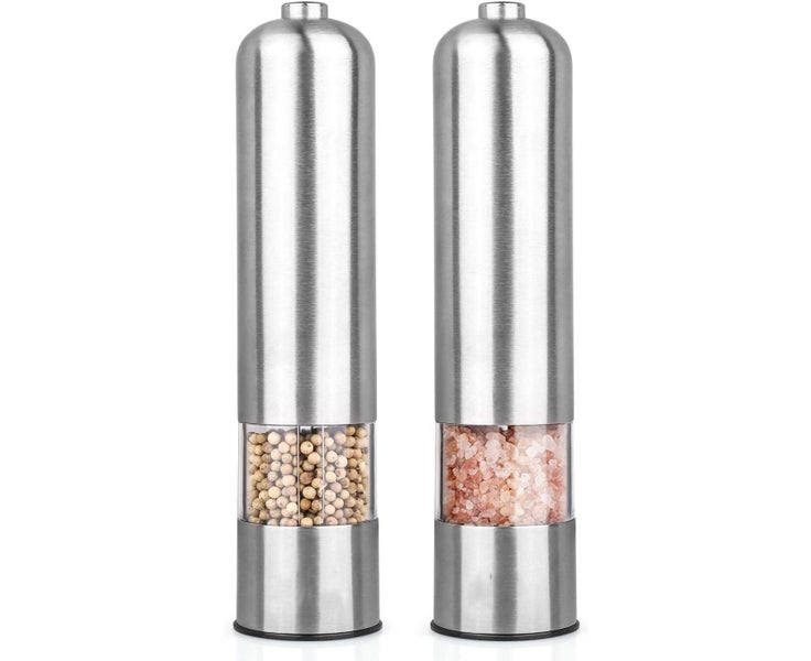 Electric salt and pepper grinder, battery operated, ceramic grinding blade, a Carousel 1