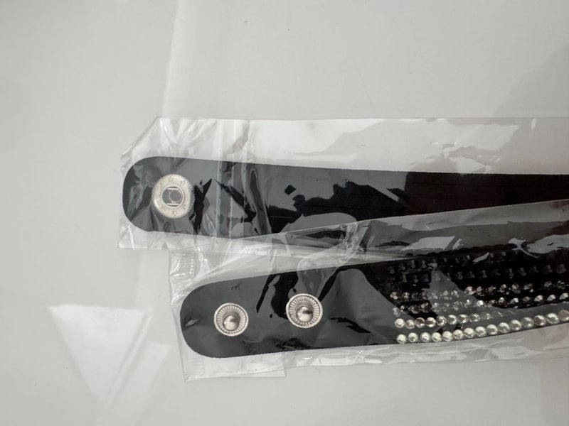 Multi-Layer Leather Crystal White & Black Bracelet Carousel 2