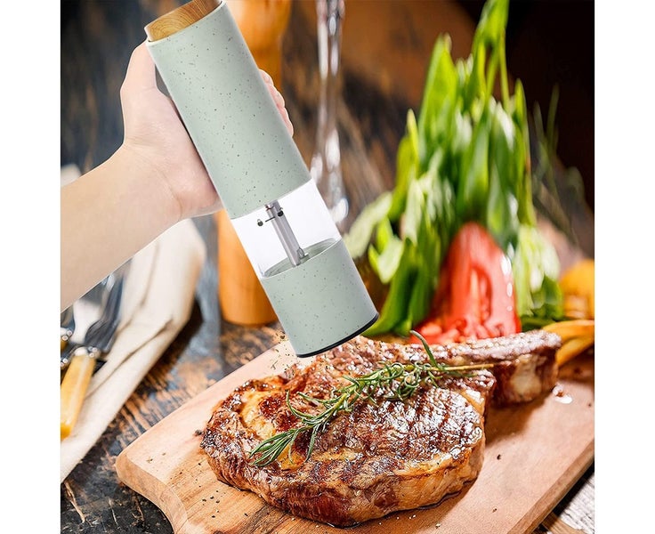 2PCS Electric Salt and Pepper Grinder Set Battery Operated Salt And Pepper M Carousel 5