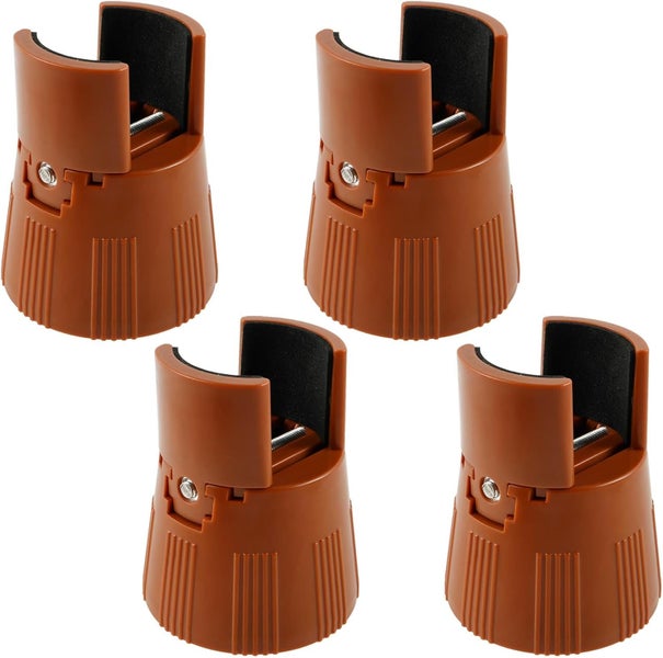 4Pcs Bed Risers Adjustable Furniture Risers Bed Lifts Set with Screw Clamp Mul Carousel 1