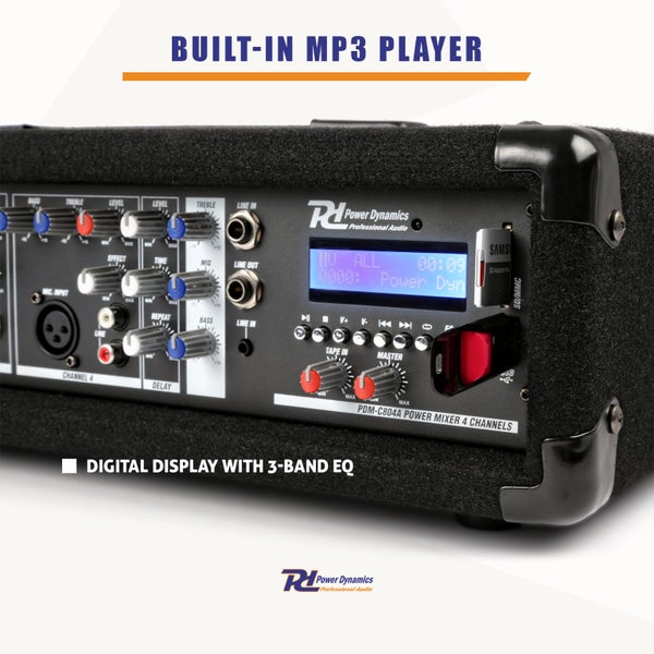 4 Channel Mixer with Amplifier Carousel 11