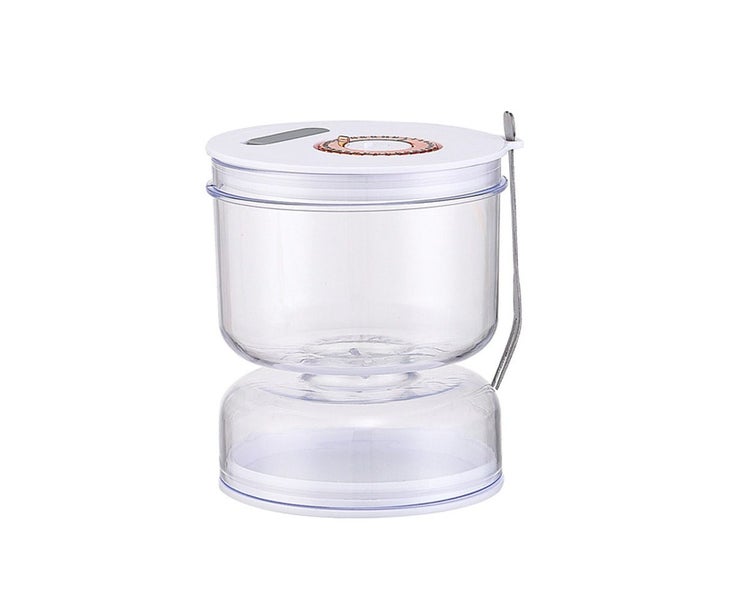 Pickles Jar with Strainer Flip Dry and Wet Dispenser Hourglass Jar with Airti Carousel 1