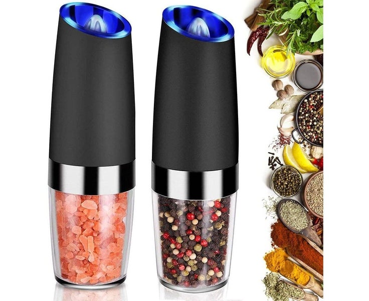 Gravity Electric Grinder set 2 pack Electric Automatic Pepper and Salt Mill G Carousel 1