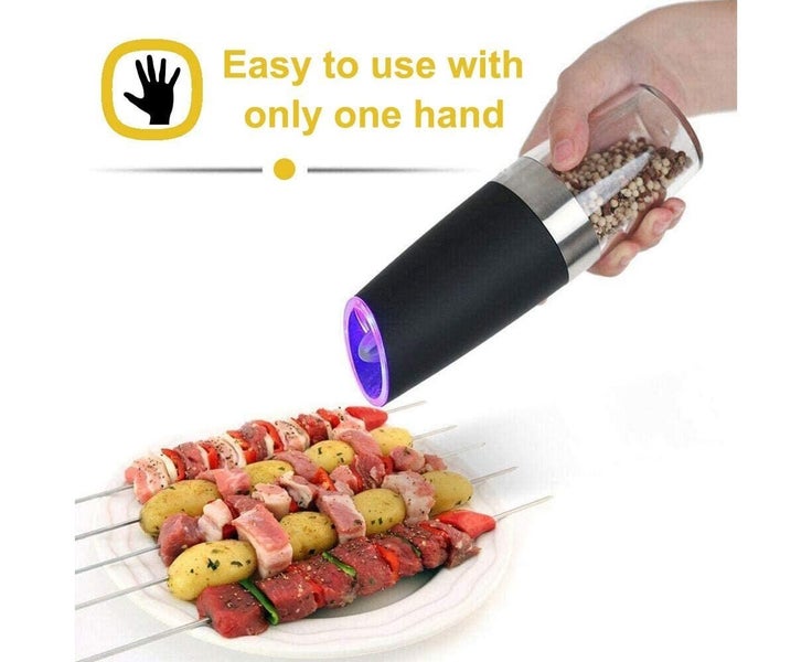 Gravity Electric Grinder set 2 pack Electric Automatic Pepper and Salt Mill G Carousel 2