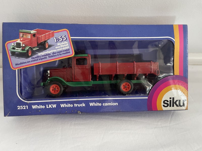 1/55 VINTAGE SIKU WHITE DELIVERY TRUCK 2521 Carousel 1