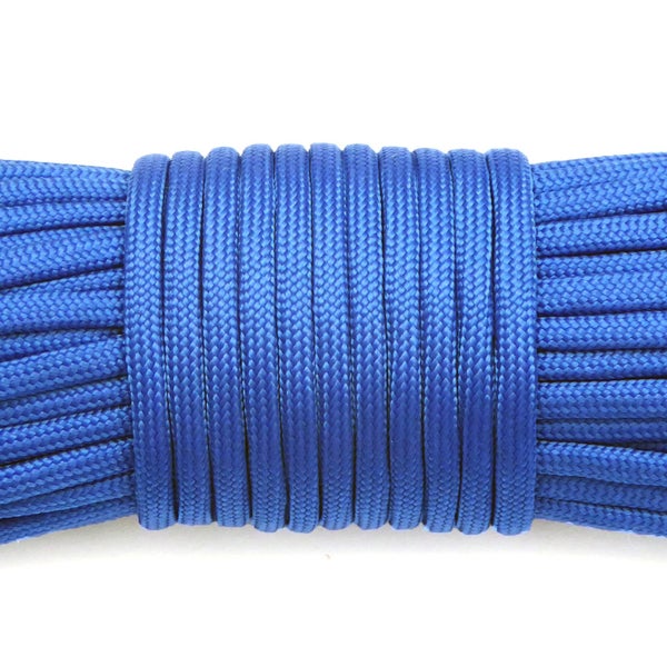 Paracord Rope 15m/50ft Blue Carousel 1