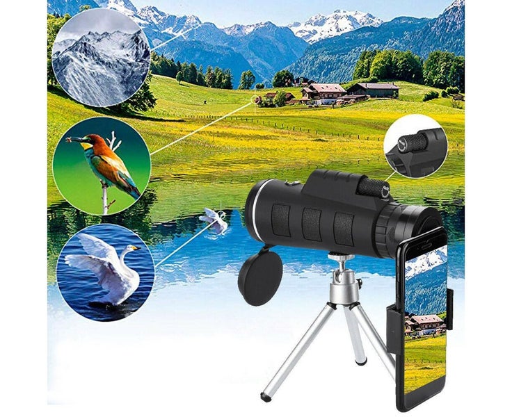 40X60 Zoom Optical Lens Monocular Telescope Compass + Tripod+ Clip Universa Carousel 2