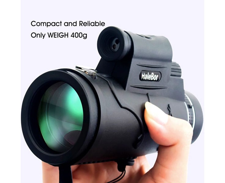 HaleBor 50X60 Compass Dual Focus Monoculars Telescope Prism Film Optics Tri Carousel 2