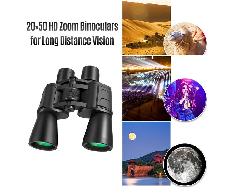 20*50 HD Zoom Binoculars Long Distance High Definition BAK4 Prism Binocular Carousel 6