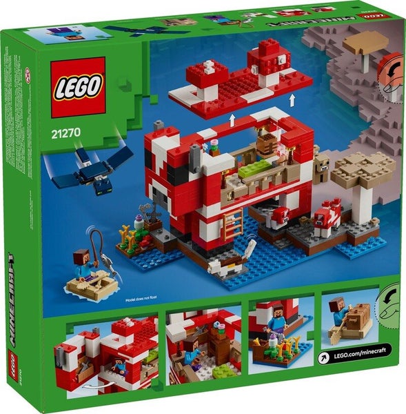 LEGO Minecraft 21270 The Mooshroom House Carousel 2