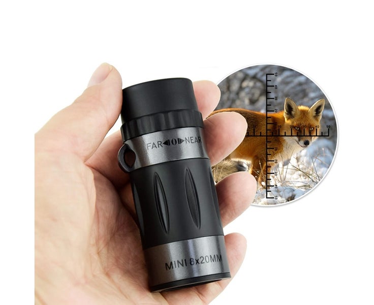 8x20 Mini Monocular Pocket Prime Monocular Handheld Telescope with Carrying Carousel 6