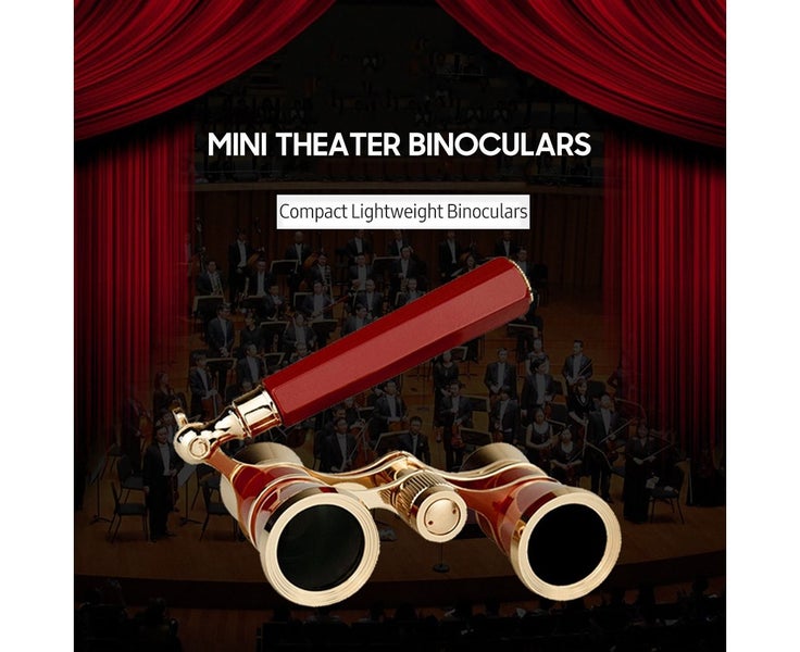 3*25 Vintage Opera Glasses Mini Theater Binoculars Compact Lightweight Bino Carousel 6
