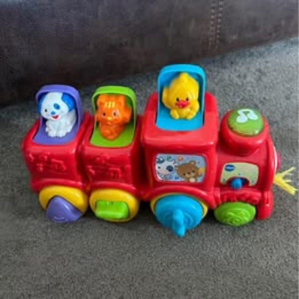VTech Pop & Sing Animal Train Carousel 1