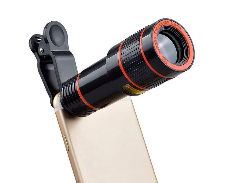 Phone Camera HD Lens Universal Clip-on 12X Zoom Cell Phone Telescope Lens F Carousel 2