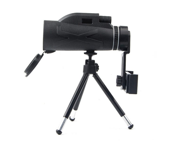 80X100 Zoom High Definition Lens Prism Hiking Monocular Telescope + Phone C Carousel 1