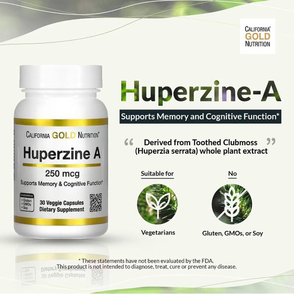 HUPERZINE A 250 mcg 30 VCAPS - SUPPORT LEARNING & MEMORY - E1225 Carousel 5