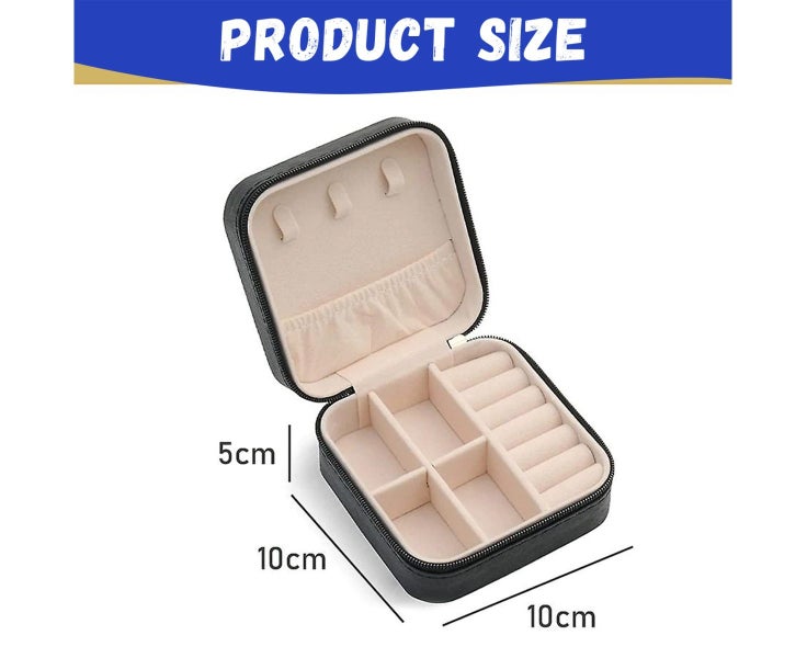 PU Leather Small Jewelry Box, Travel Portable Jewelry Case for Ring, Pendan Carousel 2
