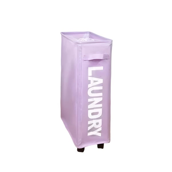 Elosung Rolling Laundry Basket With Wheels 42L Capacity 39*18.5*58Cm Laundry Bas Carousel 1