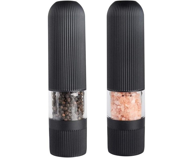 Electric Salt and Pepper Grinder Set, Automatic One Handed Operation Pepper a Carousel 1