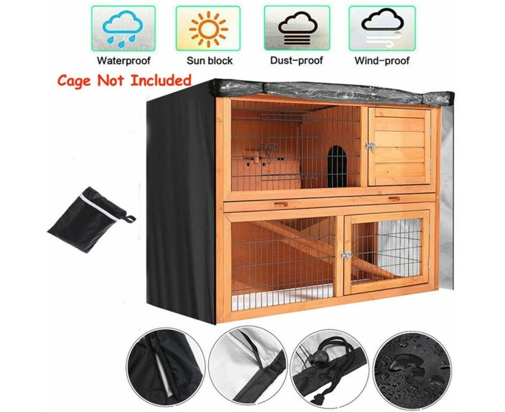 122X50X105cm rabbit hutch protective cover rabbit cage cover rain protectio Carousel 1