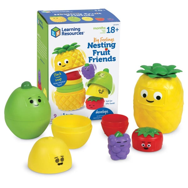Learning Resources Big Feelings Nesting Fruit Friends, Social Emotional Toys for Carousel 1