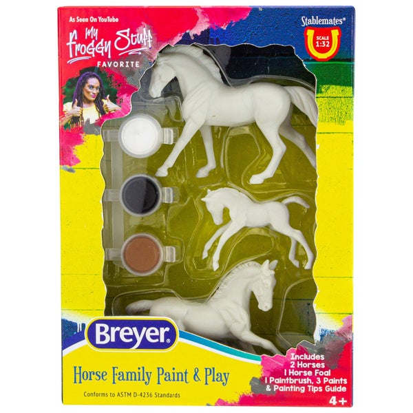 Breyer Horses Stablemates Horse Family Paint Set | 3 Horse Set | 1:32 Scale | Ho Carousel 1