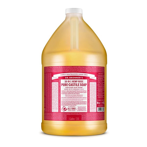 Dr. Bronner's - Pure-Castile Liquid Soap (Rose, 1 Gallon) - Made with Organic Oi Carousel 1