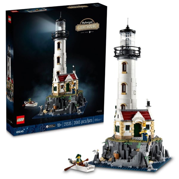 LEGO Ideas Motorized Lighthouse 21335 Adult Model Building Kit, Complete with Ro Carousel 1