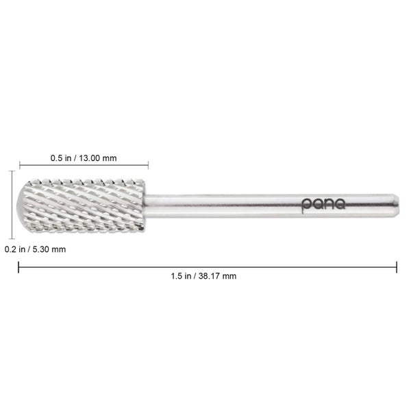 PANA Professional 3/32" Shank Size - Smooth Top Small Barrel Silver Carbide Bit Carousel 2