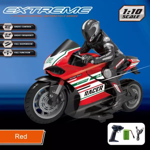 Newest 25KM/H High Speed High Simulation RC Motorbike 2.4G Remote Control Carousel 1