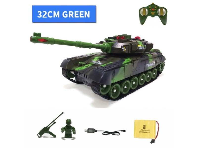 1/30 Super RC Tank Battle Tanks Launch Cross-country Tracked Remote Control Carousel 1