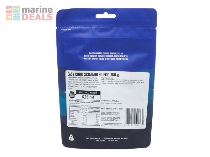 Back Country Cuisine Easy Cook Scrambled Egg 160g… Carousel 2