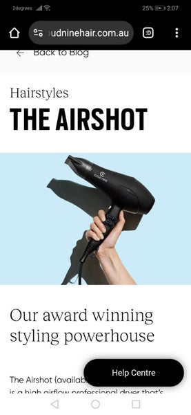 Cloud Nine The Airshot hairdryer Carousel 2