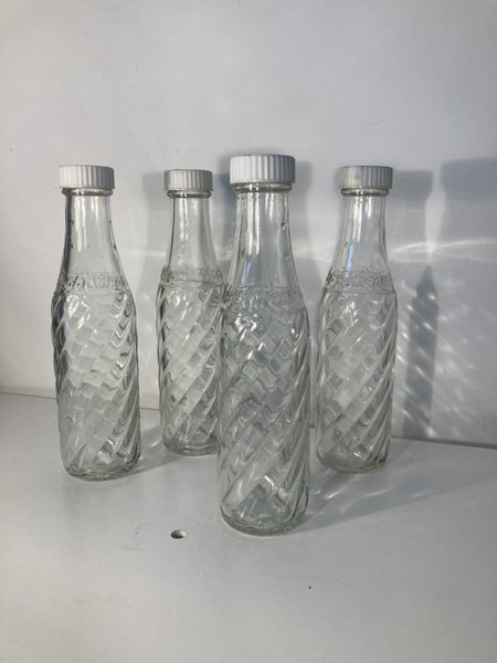Vintage glass Sodastream bottles with caps x 4 Carousel 2