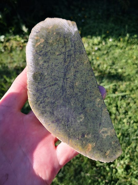 Pounamu greenstone Lovely coloured carving slab Carousel 1