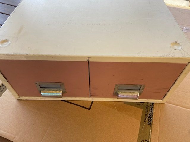 Card File Drawers/Cabinet Carousel 1