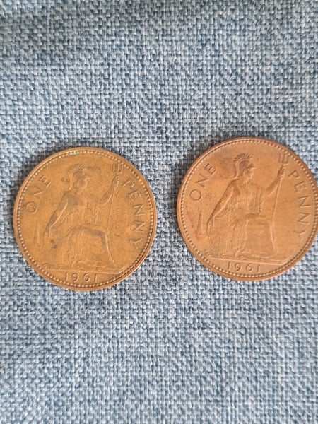 UK coin penny 1961 Carousel 1