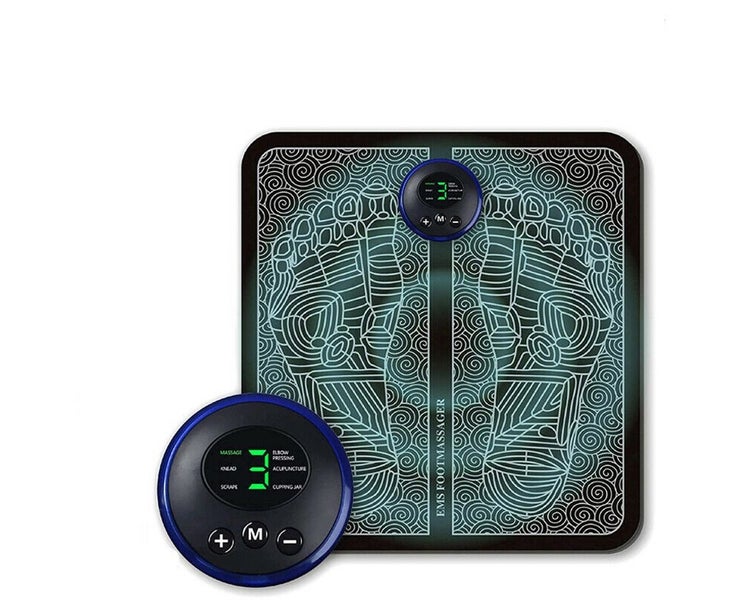 Electric Foot Massager EMS Feet Massage Mat Circulation Booster USB Rechargeable Carousel 1