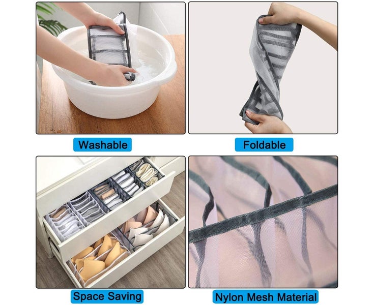 3pcs Wardrobe Closet Underwear Organizer Drawer Divider Carousel 4