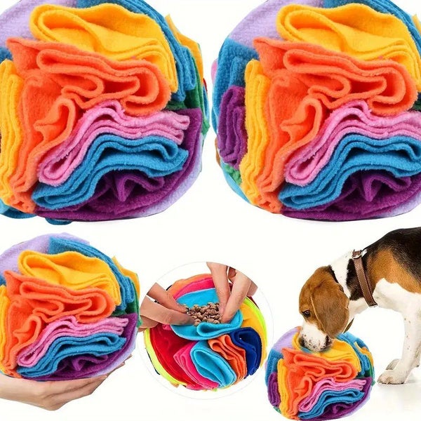 PTN NEW 1PC Engaging Snuffle Ball Toy For Dogs Promotes Mental Stimulation Toy Carousel 2