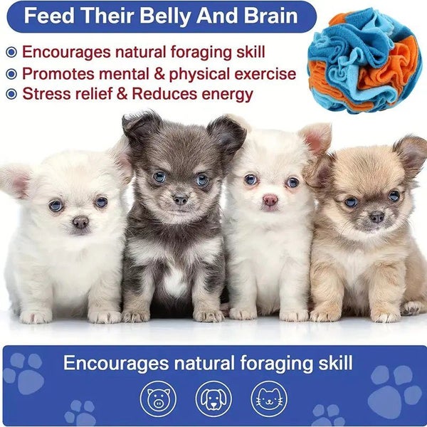 PTN NEW 1PC Engaging Snuffle Ball Toy For Dogs Promotes Mental Stimulation Toy Carousel 6