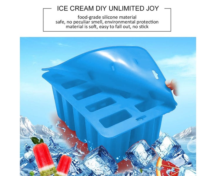 Homemade Ice Lolly Mould,Food Grade Silicone Frozen Ice Pop Maker Carousel 5