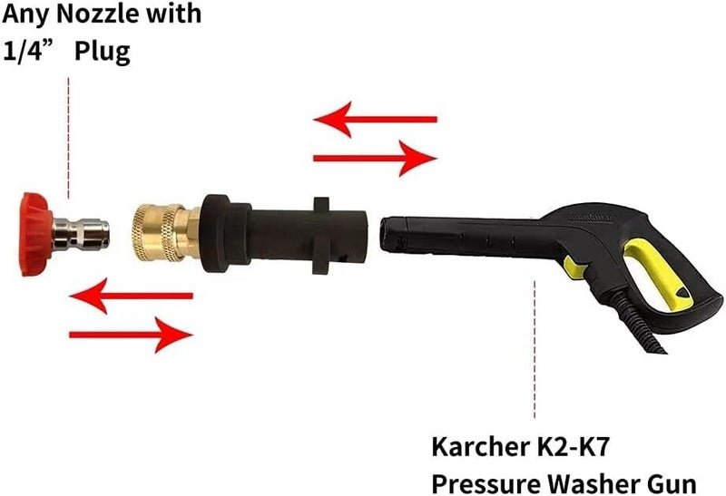 High Pressure Washer Gun Adapter for Karcher K Series Carousel 2