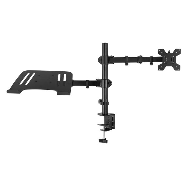Single Monitor Arm 13”- 32” with Laptop stand Carousel 1