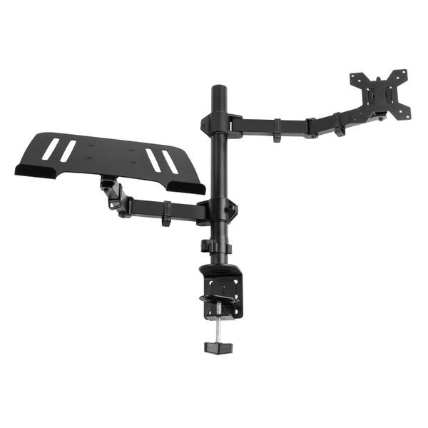 Single Monitor Arm 13”- 32” with Laptop stand Carousel 2