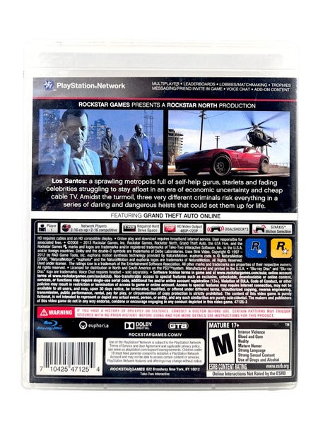 Grand Theft Auto 5 GTA V (PS3) *ALTERNATE PRINT* Carousel 2